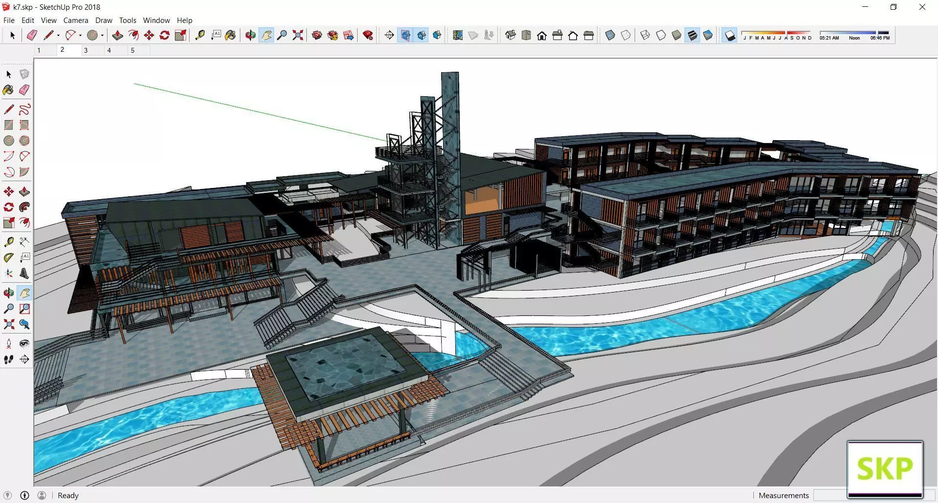 Sketchup Hotel K7 3D model