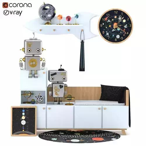 robots and furniture set 