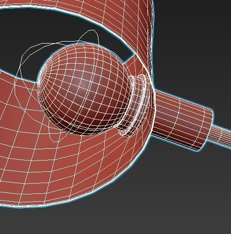 lumion ceiling light with three lamps 3D model_4