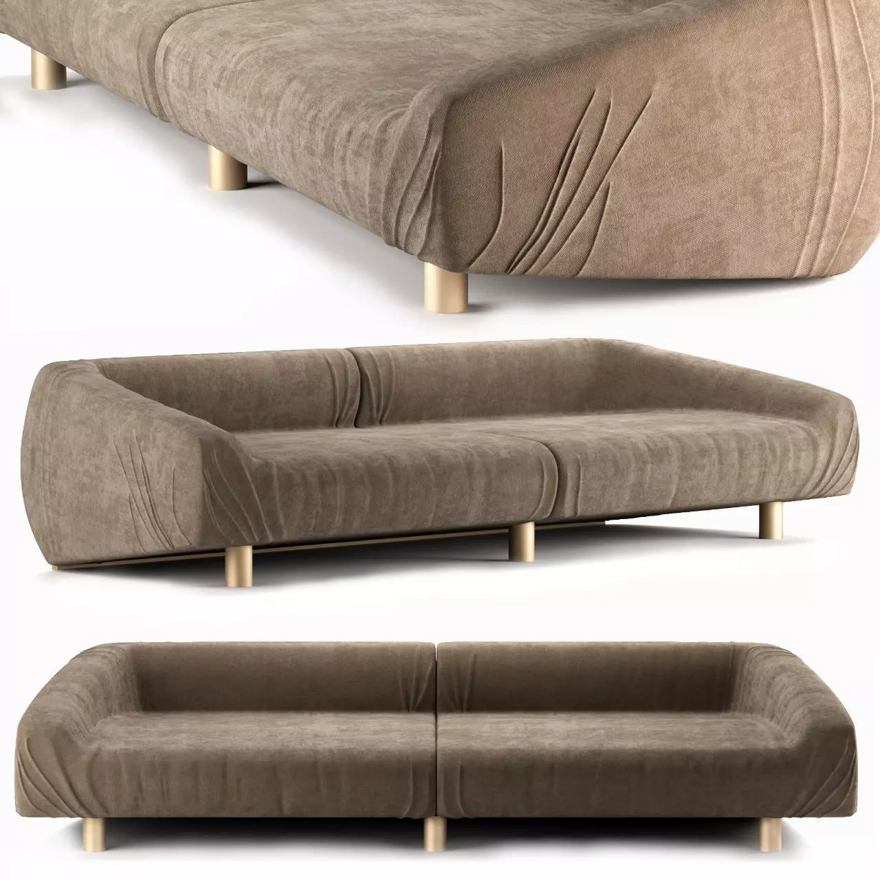 Fold Sofa by Baxter 3D model_0