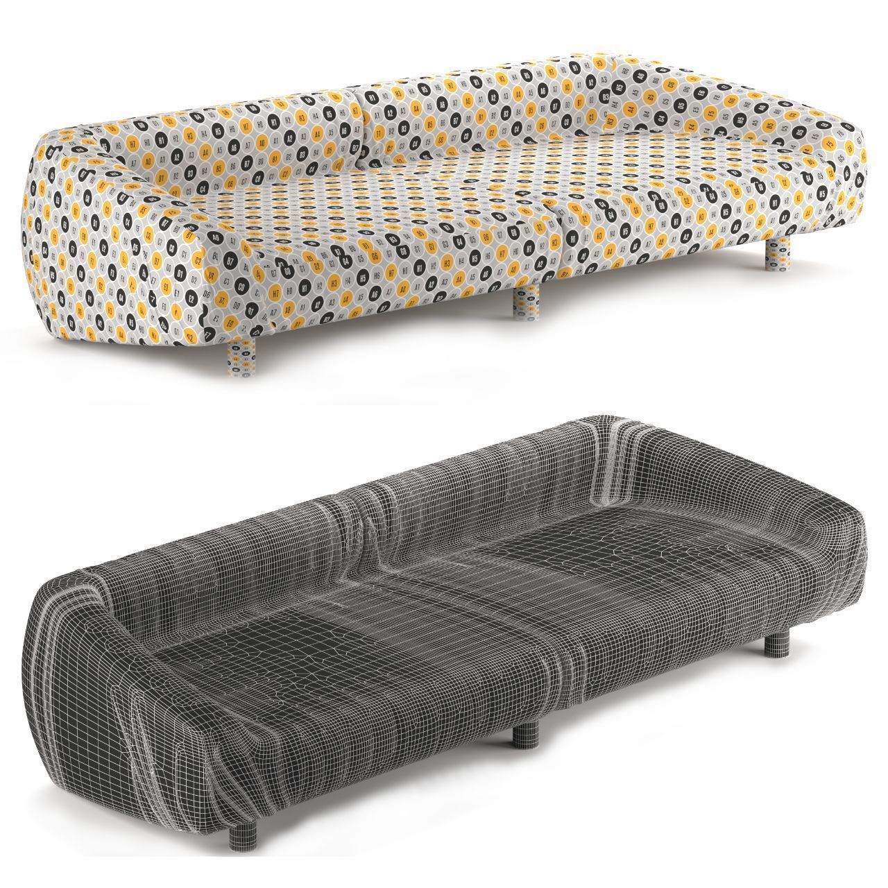 Fold Sofa by Baxter 3D model_2