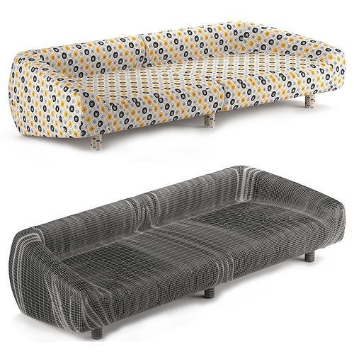 Fold Sofa by Baxter 3D model 3