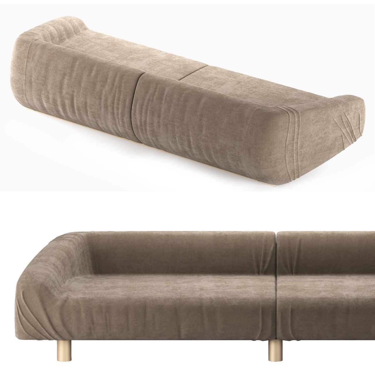 Fold Sofa by Baxter 3D model_1