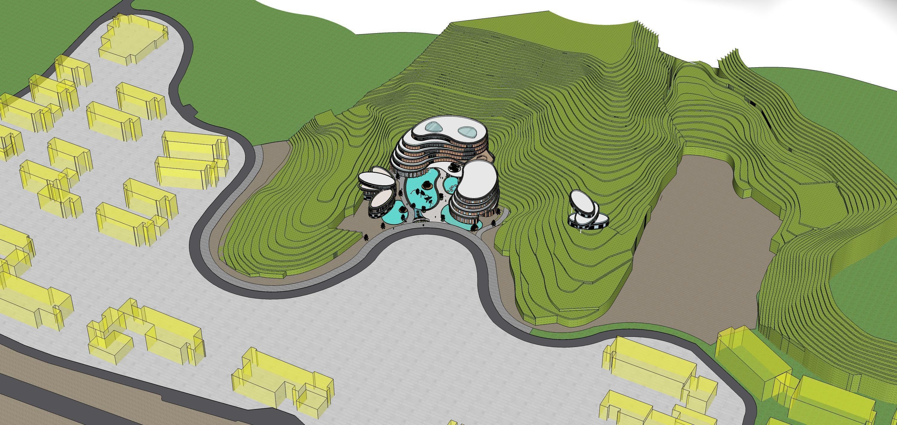 Sketchup Hotel T2 3D model_7