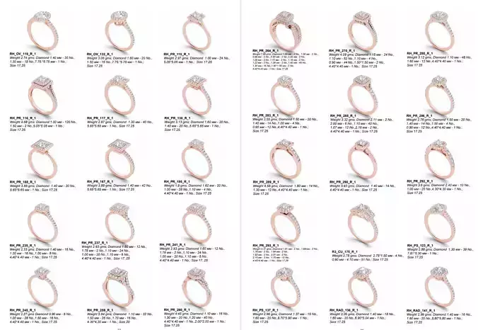 900 Solitaire and engagement rings