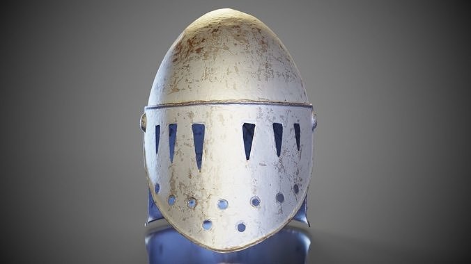 Visor Helmet Closed Low-poly 3D model