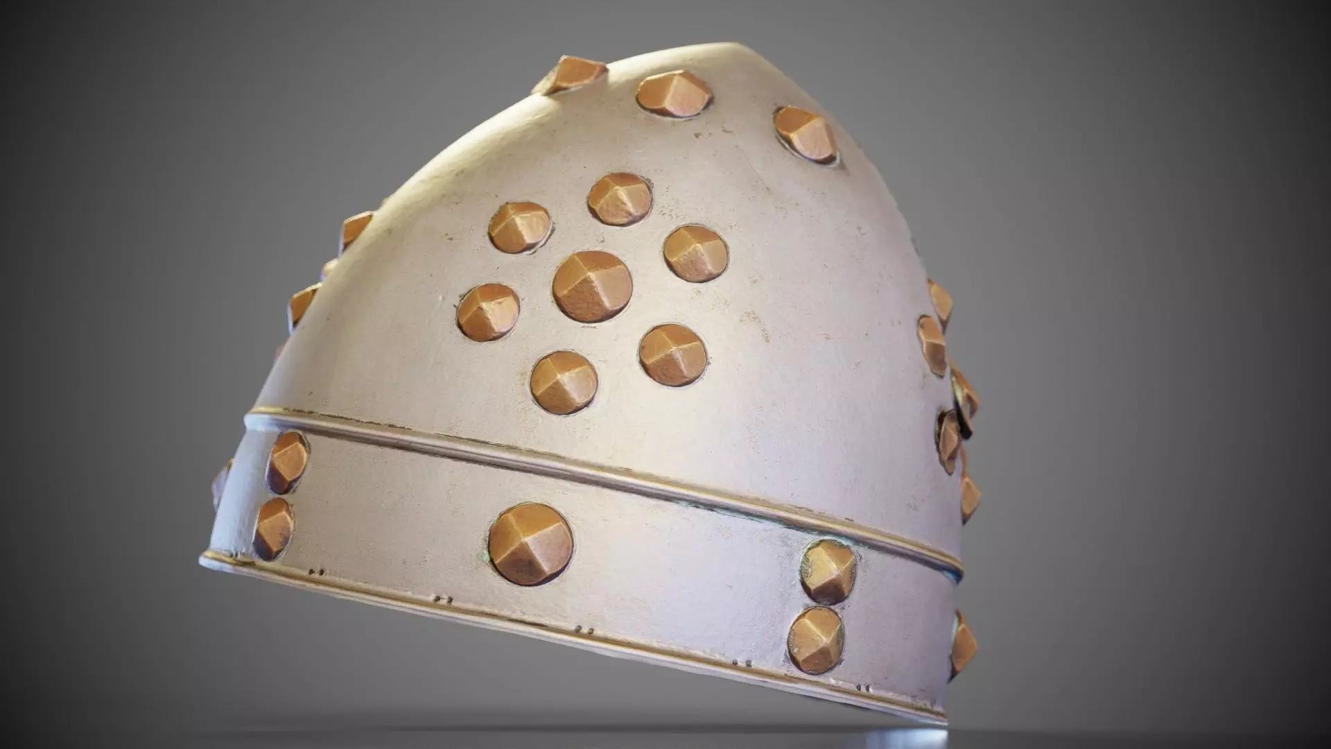 Studs Helmet Low-poly 3D model