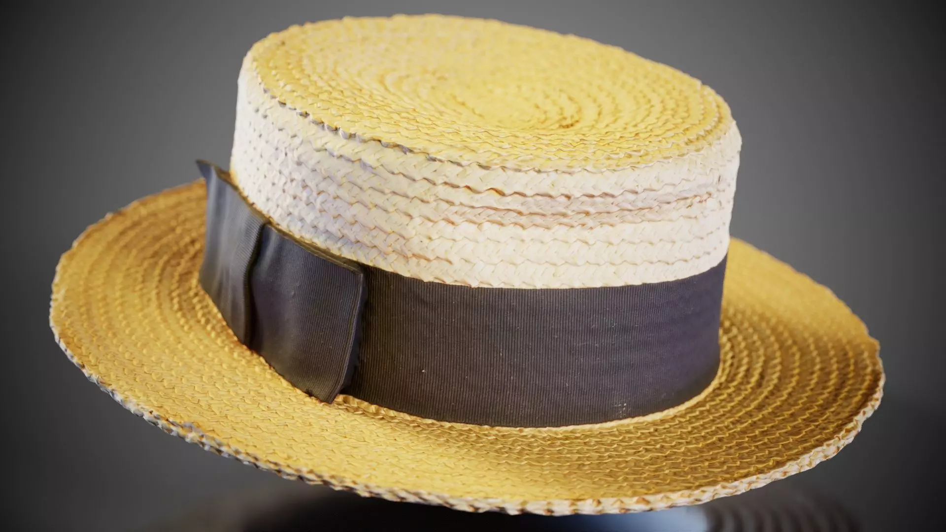 Stro Hat Low-poly 3D model