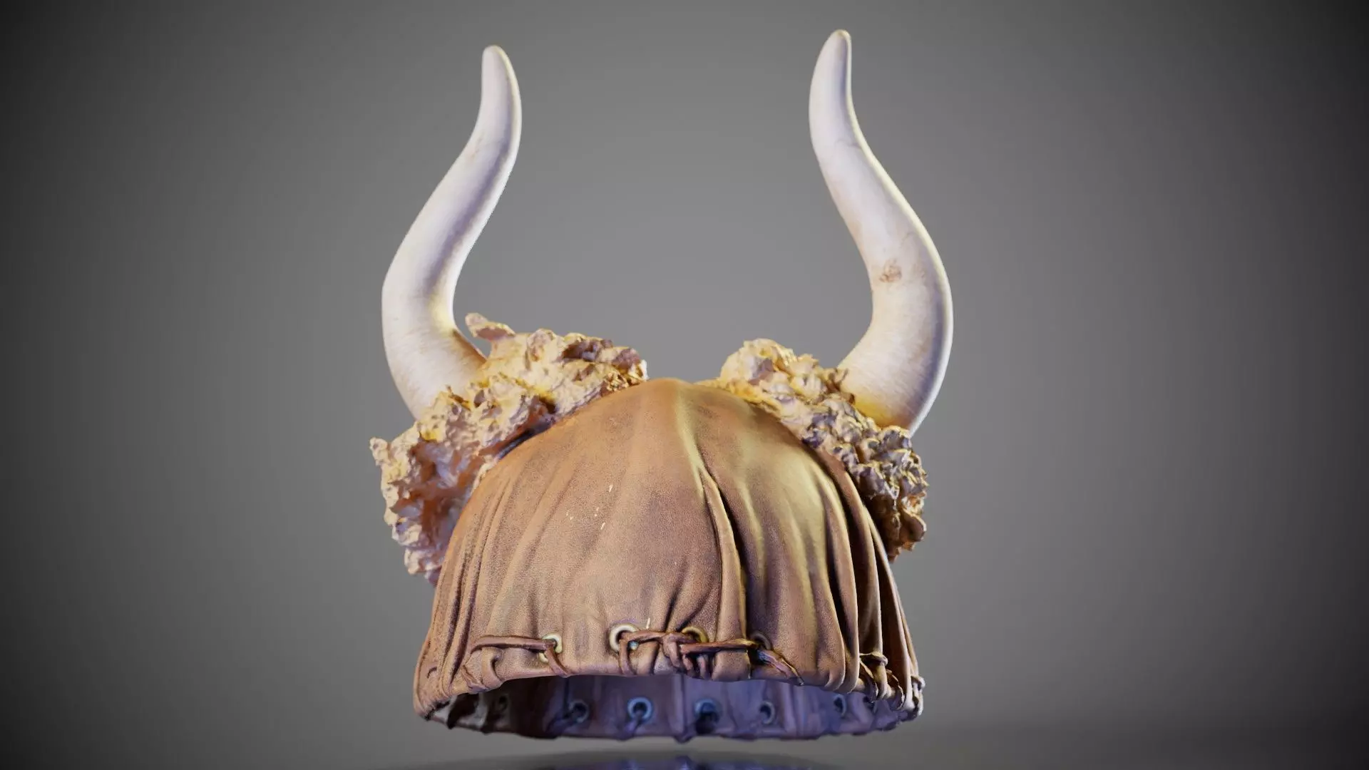 Skin Horn Hat Low-poly 3D model
