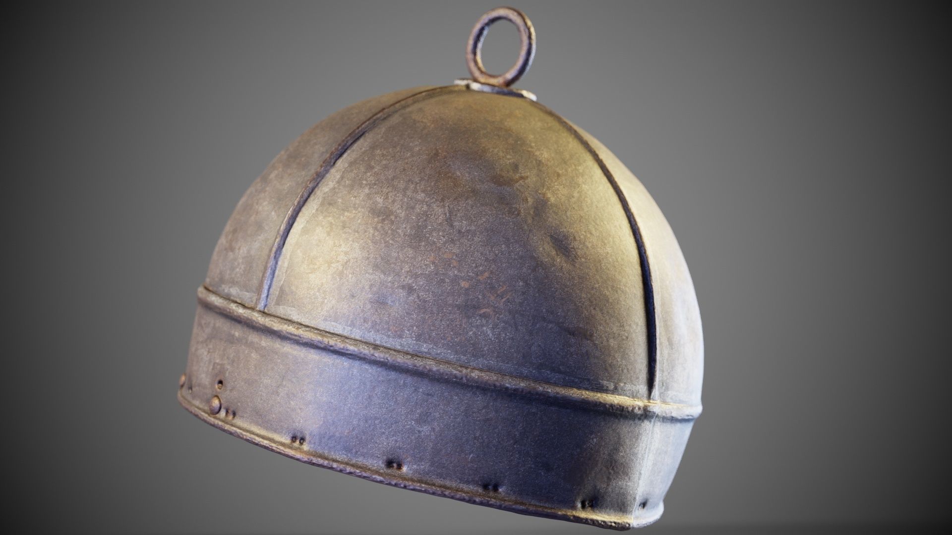 Ring Helmet Low-poly 3D model_4