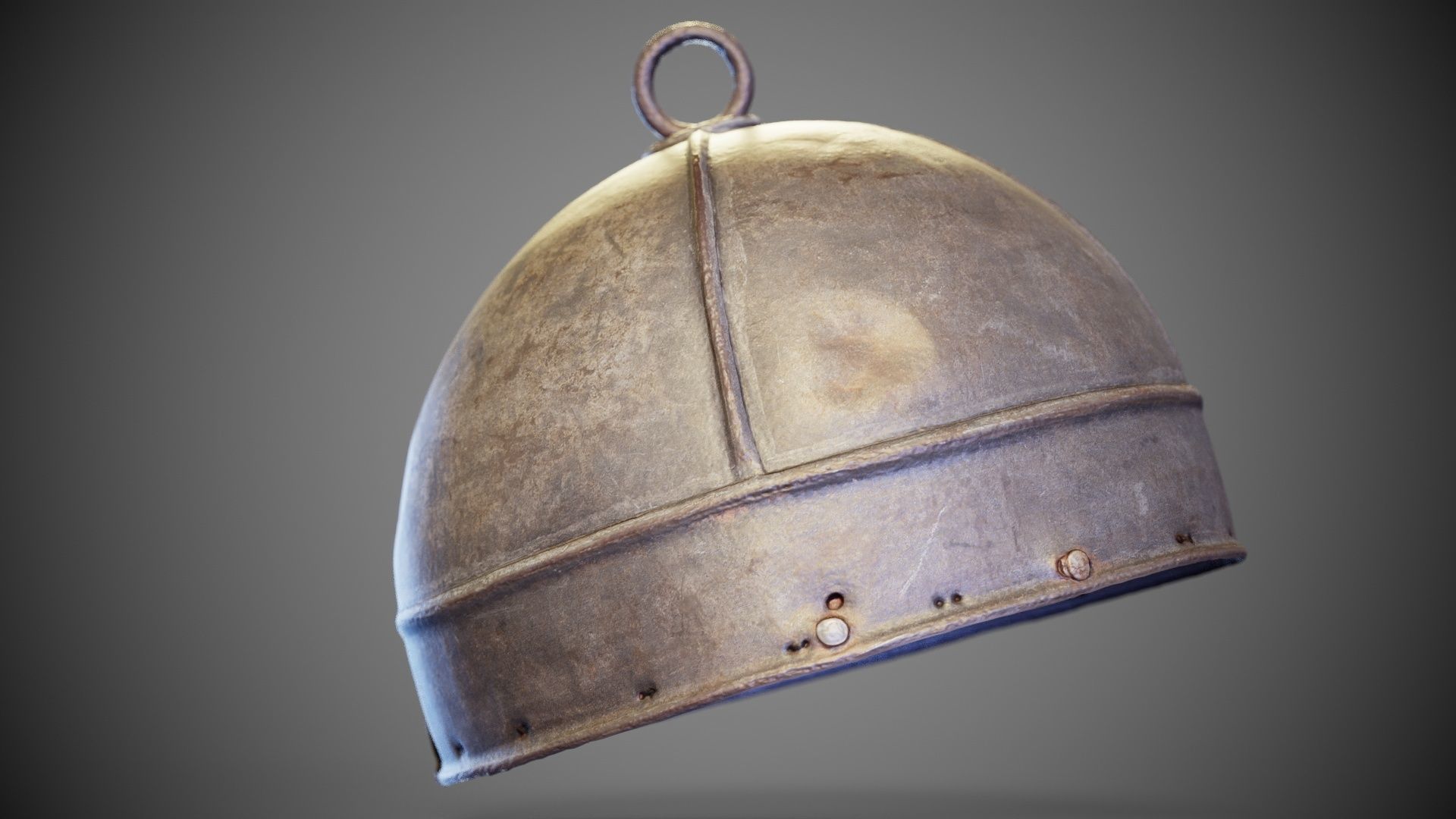 Ring Helmet Low-poly 3D model_7