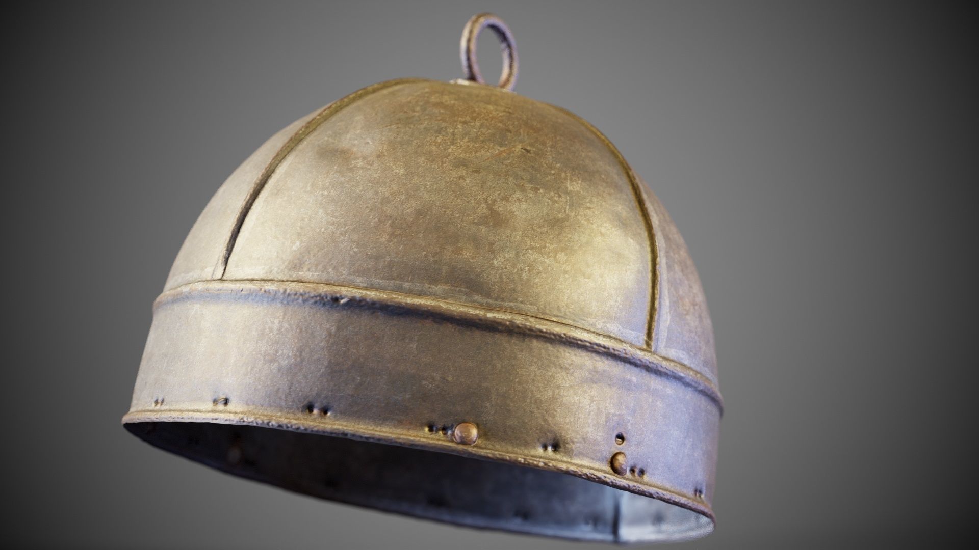 Ring Helmet Low-poly 3D model_2