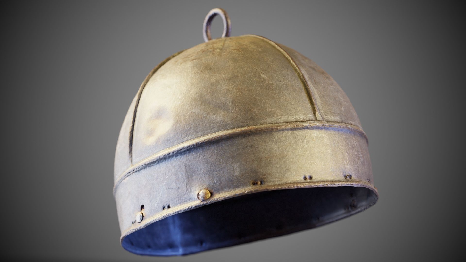 Ring Helmet Low-poly 3D model_8