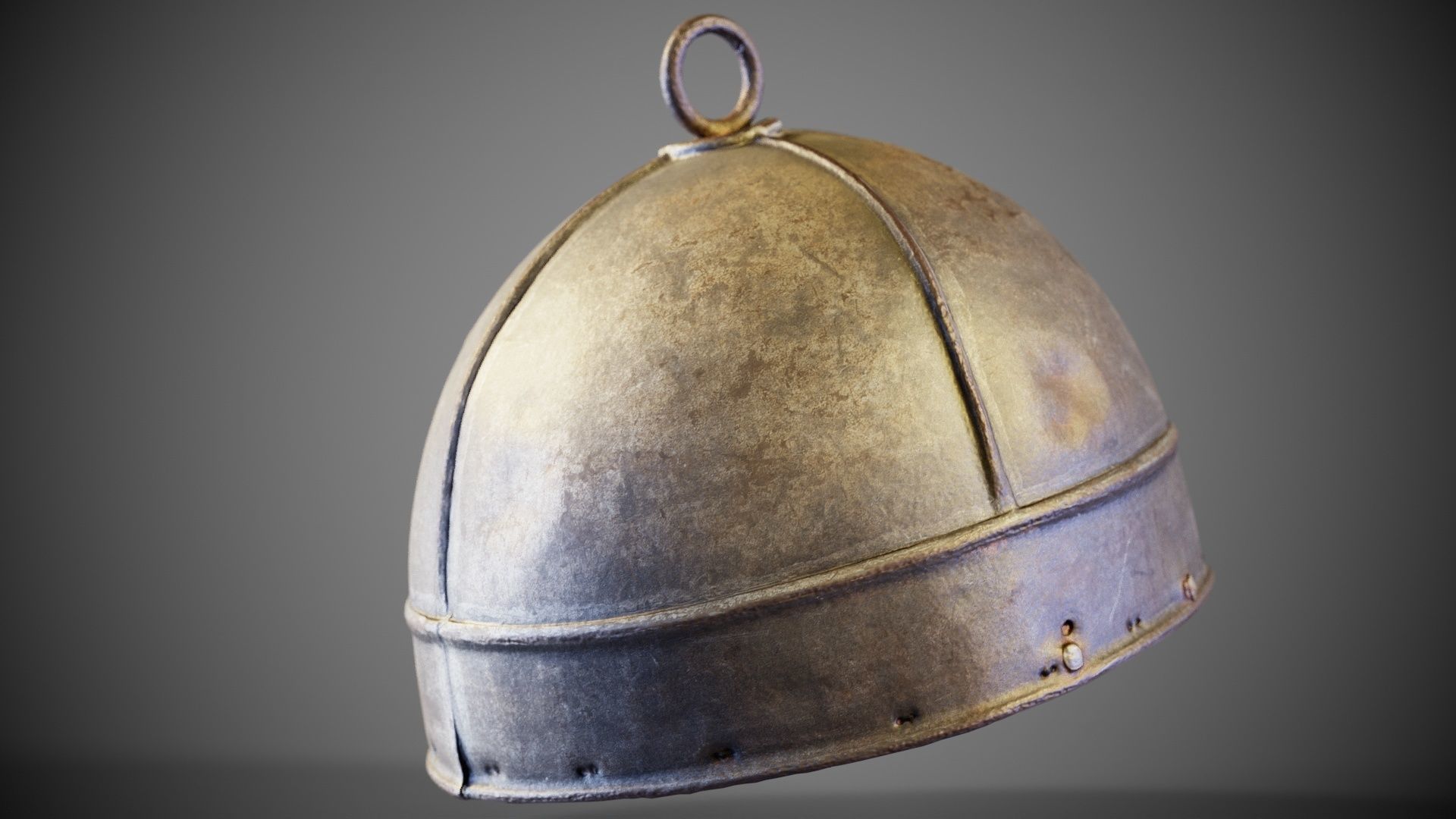 Ring Helmet Low-poly 3D model_6