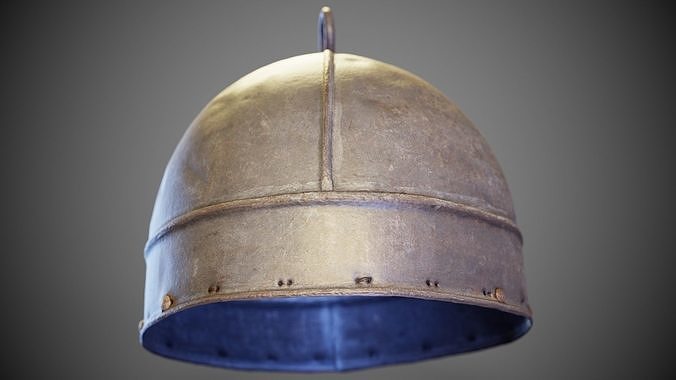 Ring Helmet Low-poly 3D model