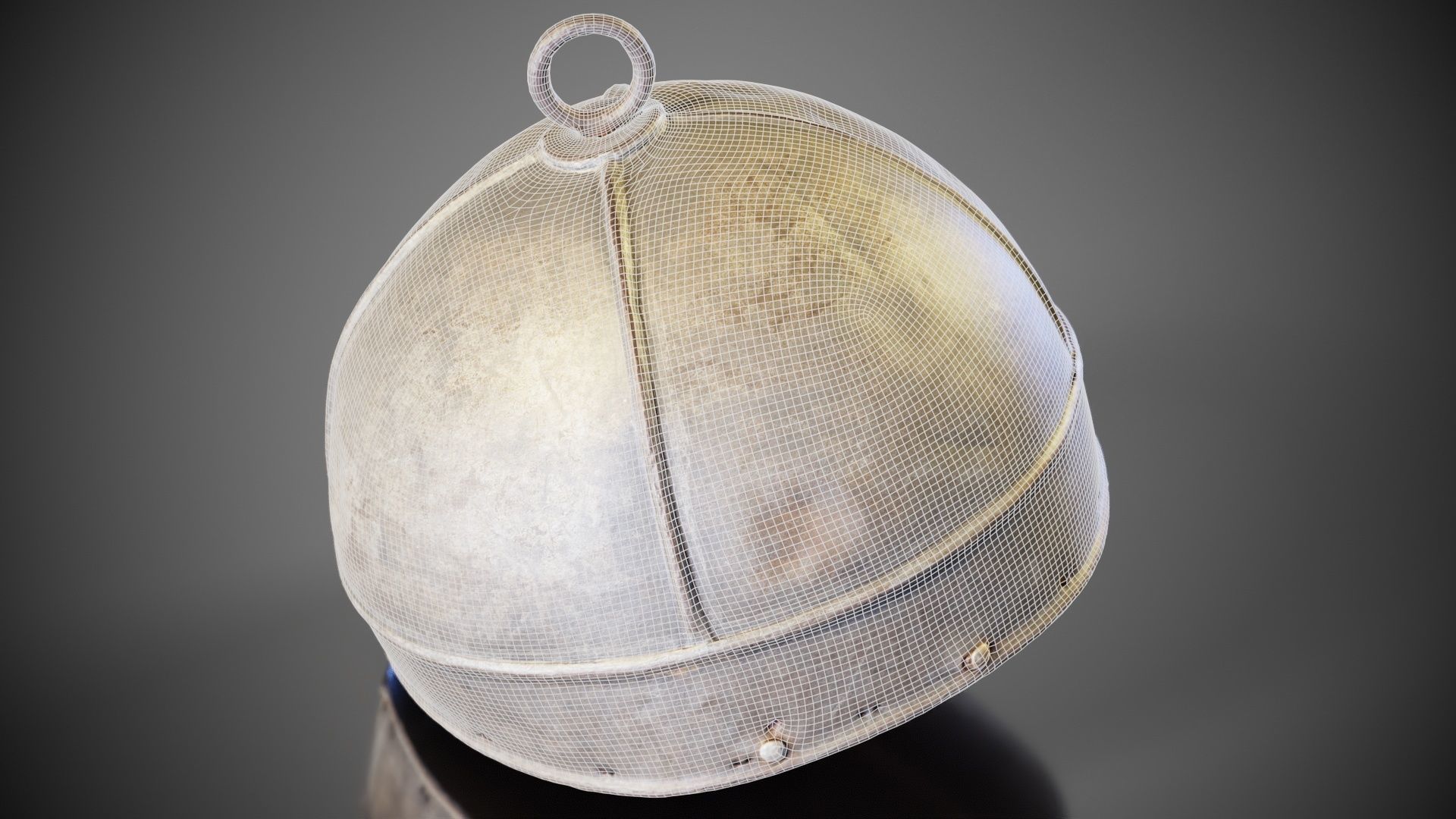Ring Helmet Low-poly 3D model_10