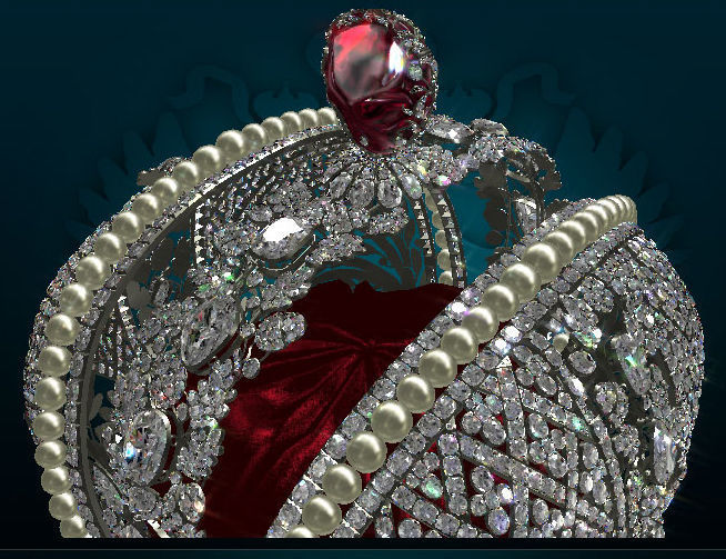 The Imperial Crown of Russia 3D model_16