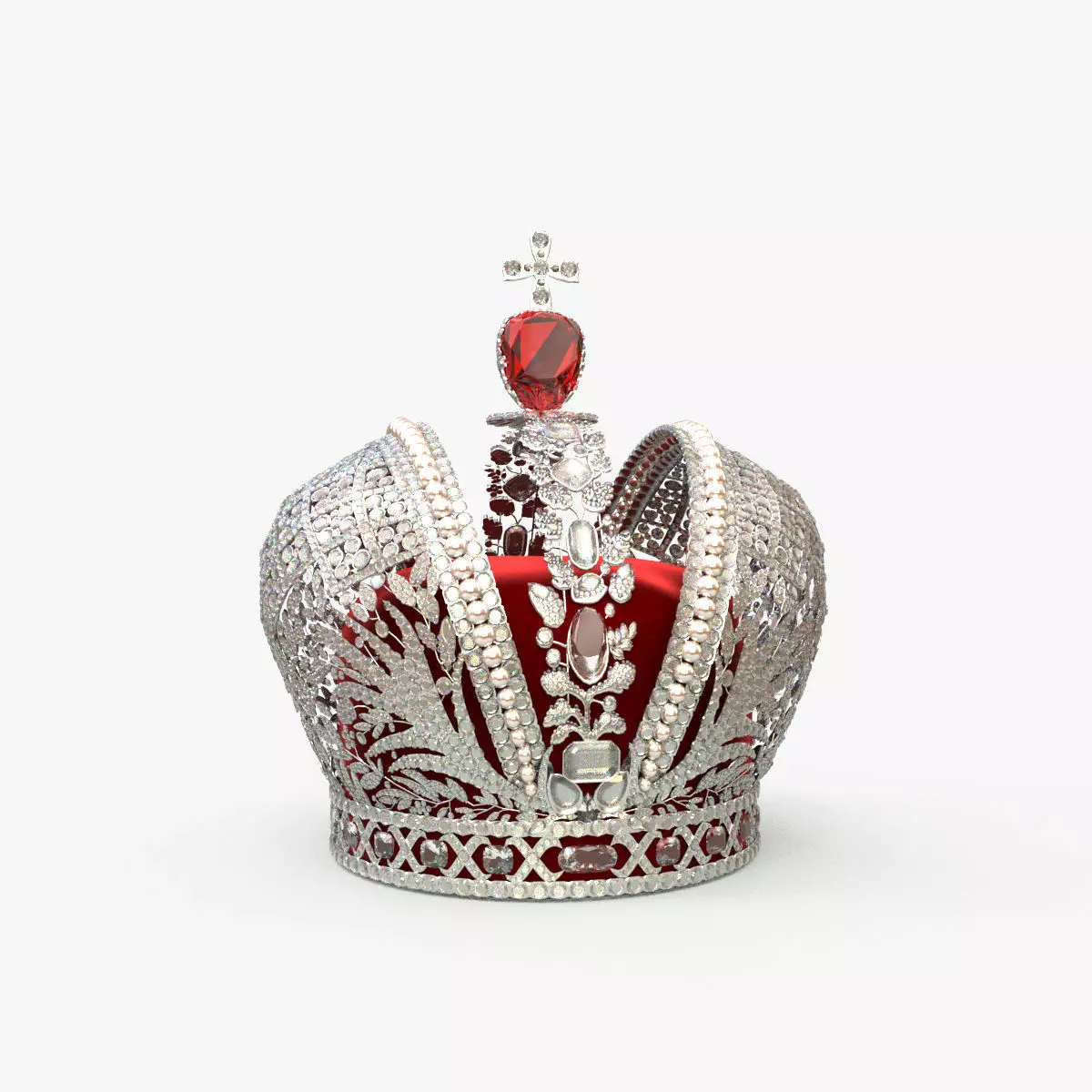 The Imperial Crown of Russia 3D model_0