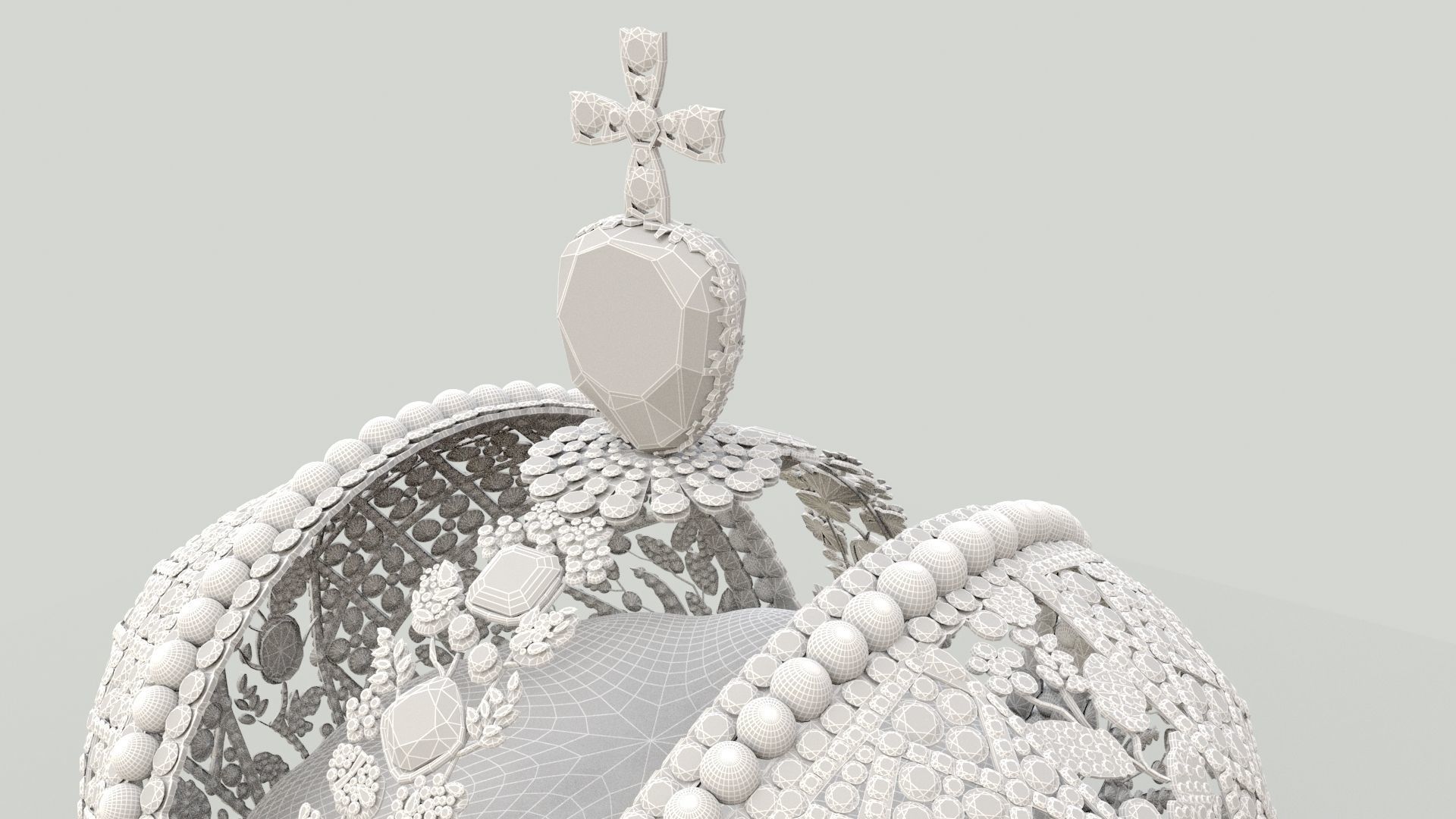 The Imperial Crown of Russia 3D model_6
