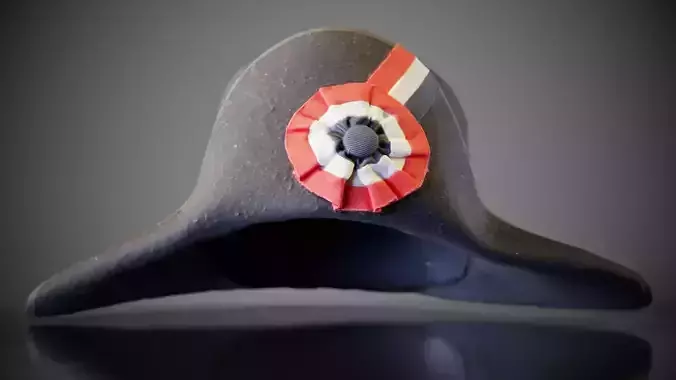 Napoleon Hat Low-poly 3D model
