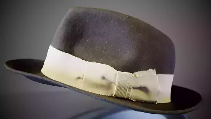 Light Bow Hat Low-poly 3D model