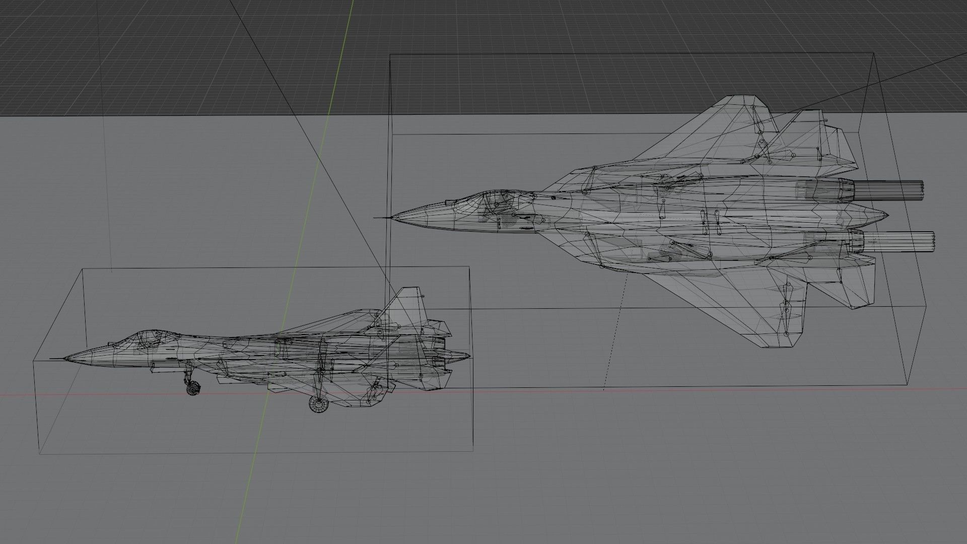 Sukhoi SU-57 Felon Low-poly 3D model_15