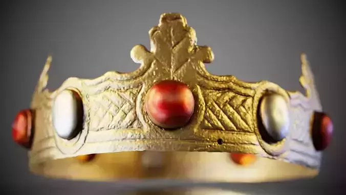 Leaf Crown Low-poly 3D model