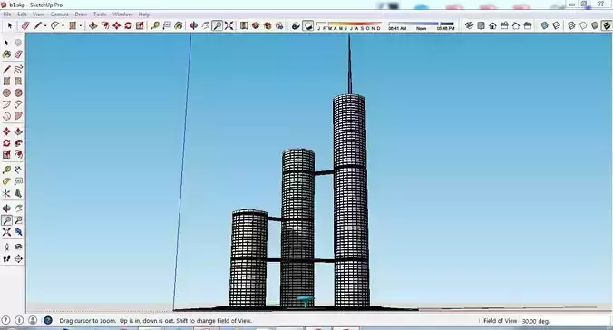 Sketchup Tower B1 Free 3D model