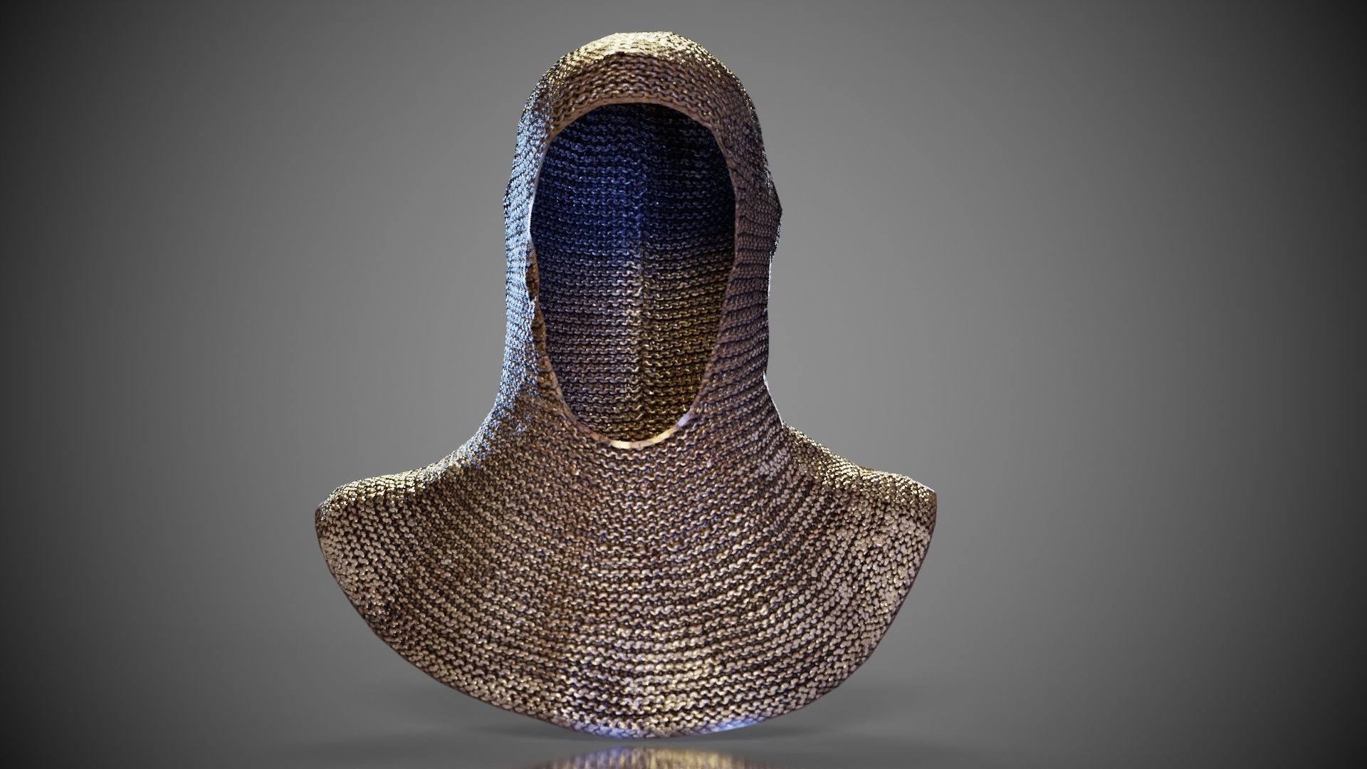 Knight Malien Headwear Low-poly 3D model_3