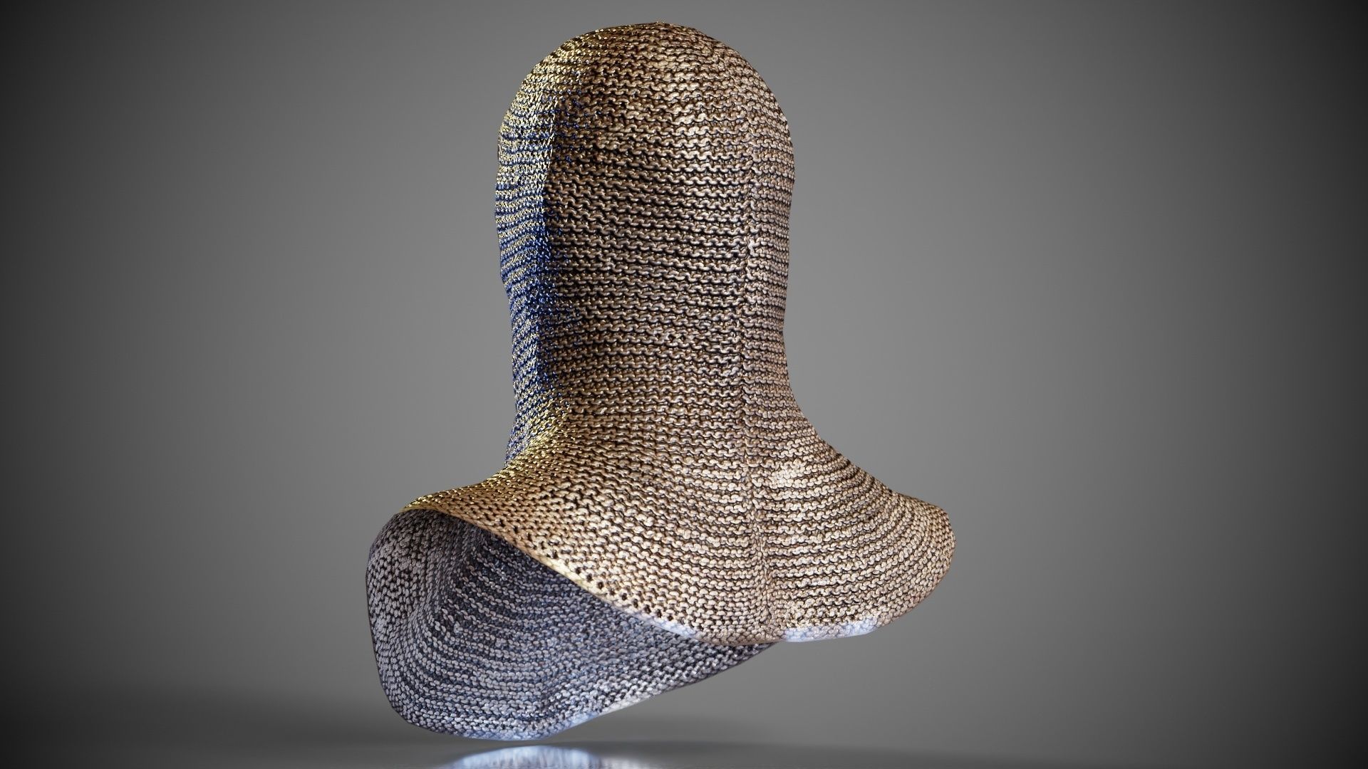 Knight Malien Headwear Low-poly 3D model_6