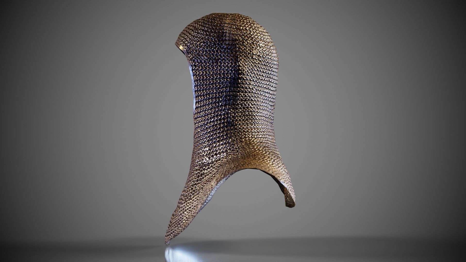 Knight Malien Headwear Low-poly 3D model_5