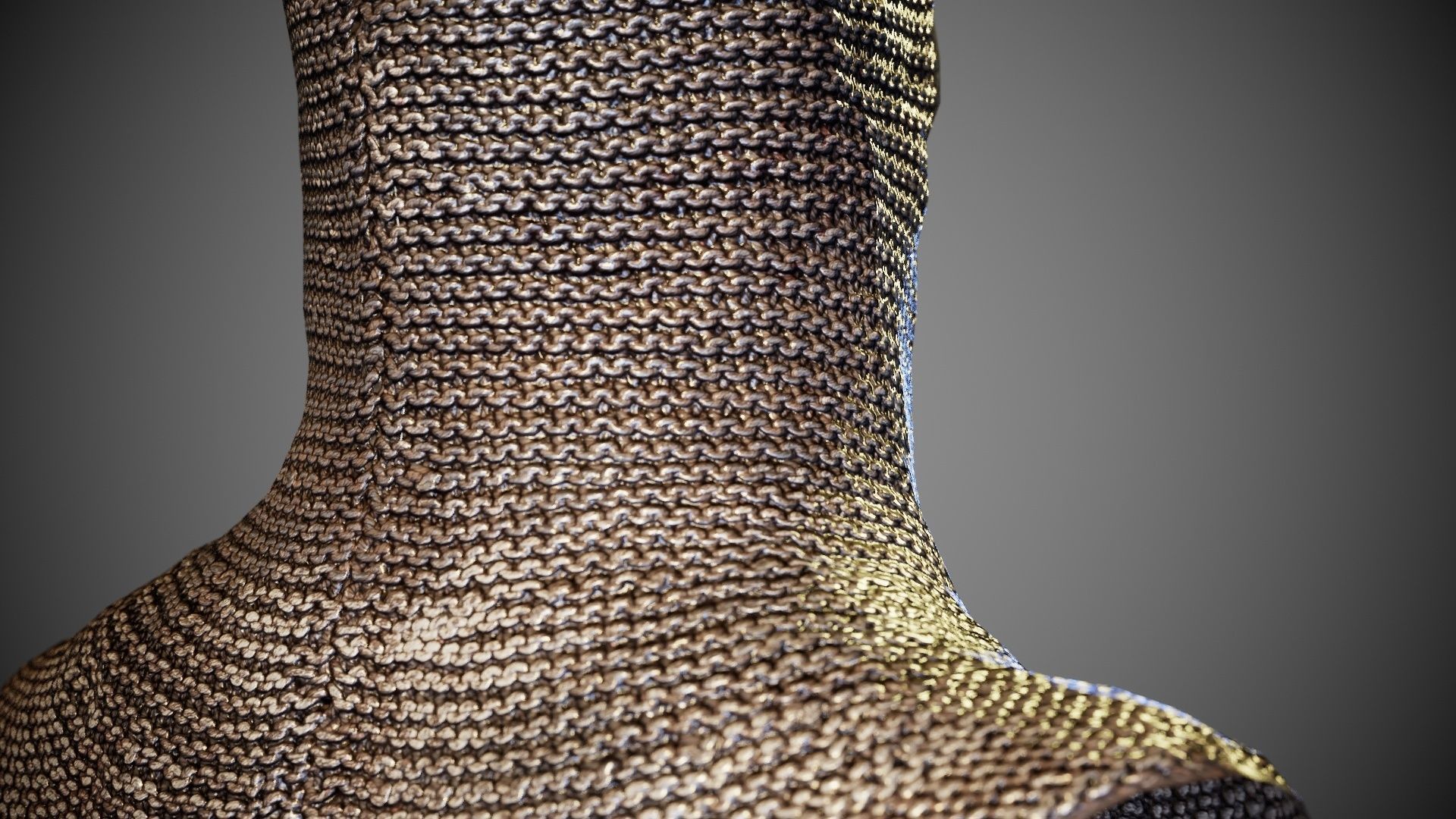 Knight Malien Headwear Low-poly 3D model_9