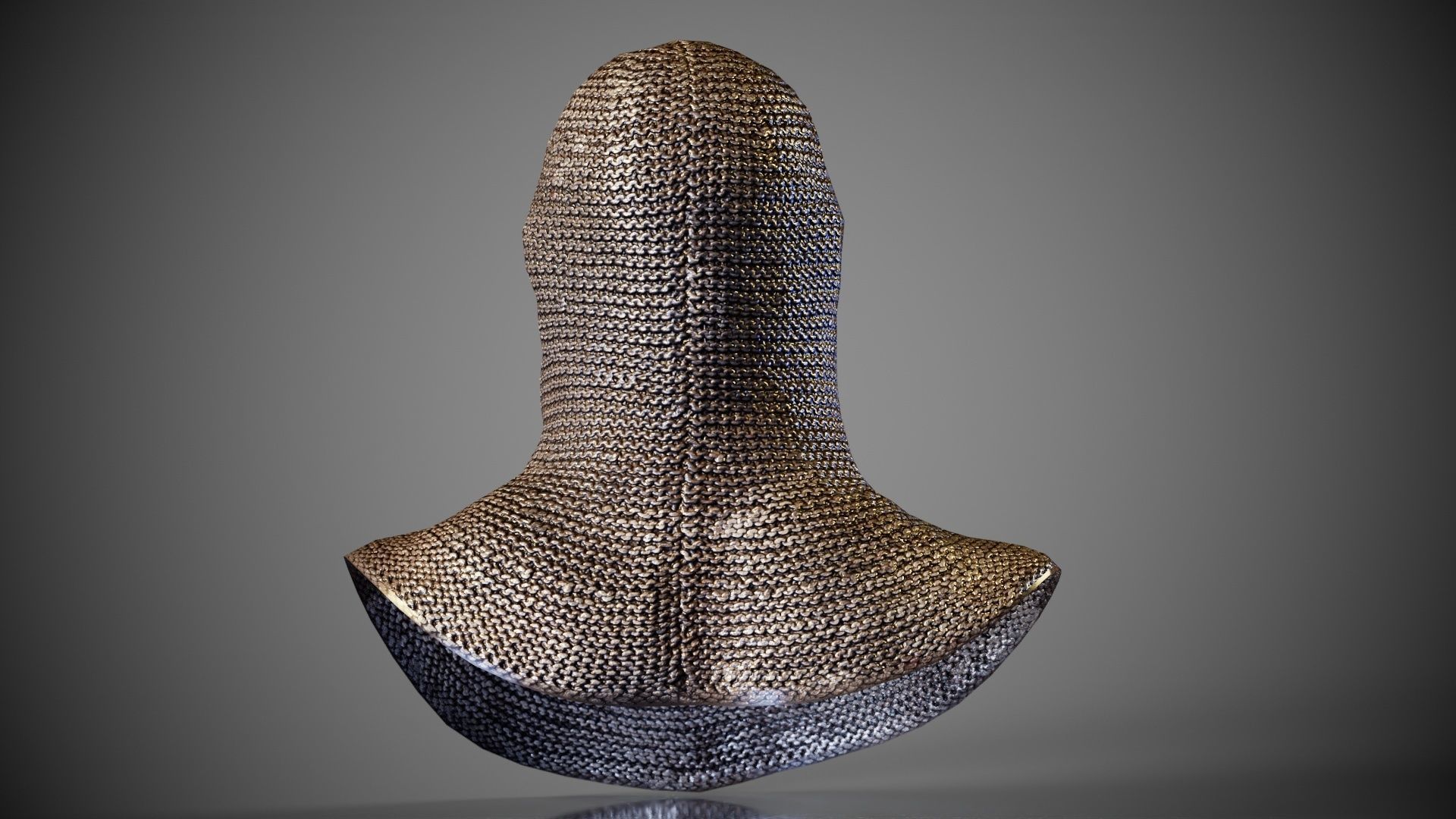 Knight Malien Headwear Low-poly 3D model_7