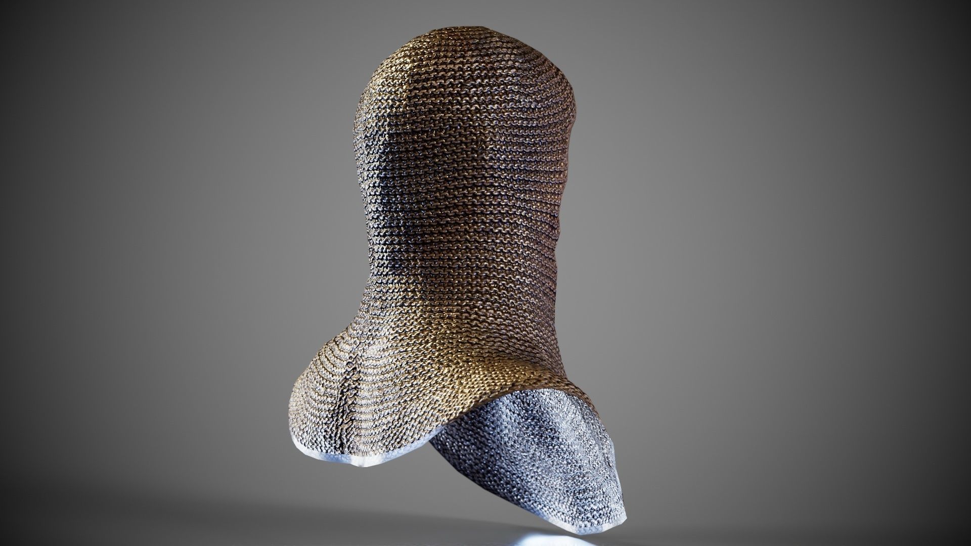 Knight Malien Headwear Low-poly 3D model_2