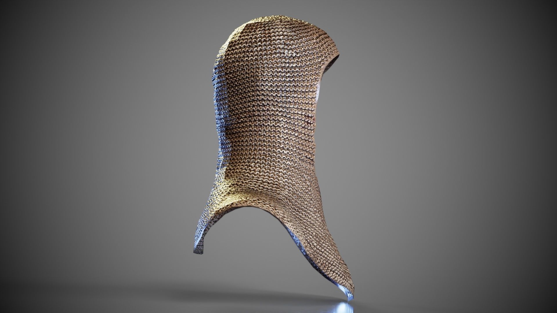 Knight Malien Headwear Low-poly 3D model_8