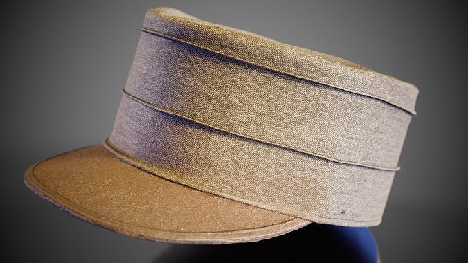 Kepi Hat Low-poly 3D model