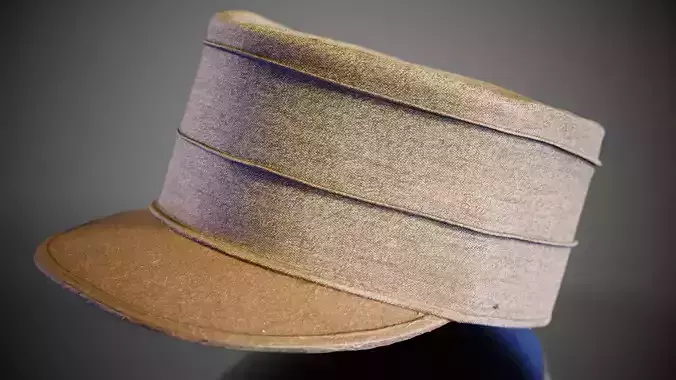 Kepi Hat Low-poly 3D model