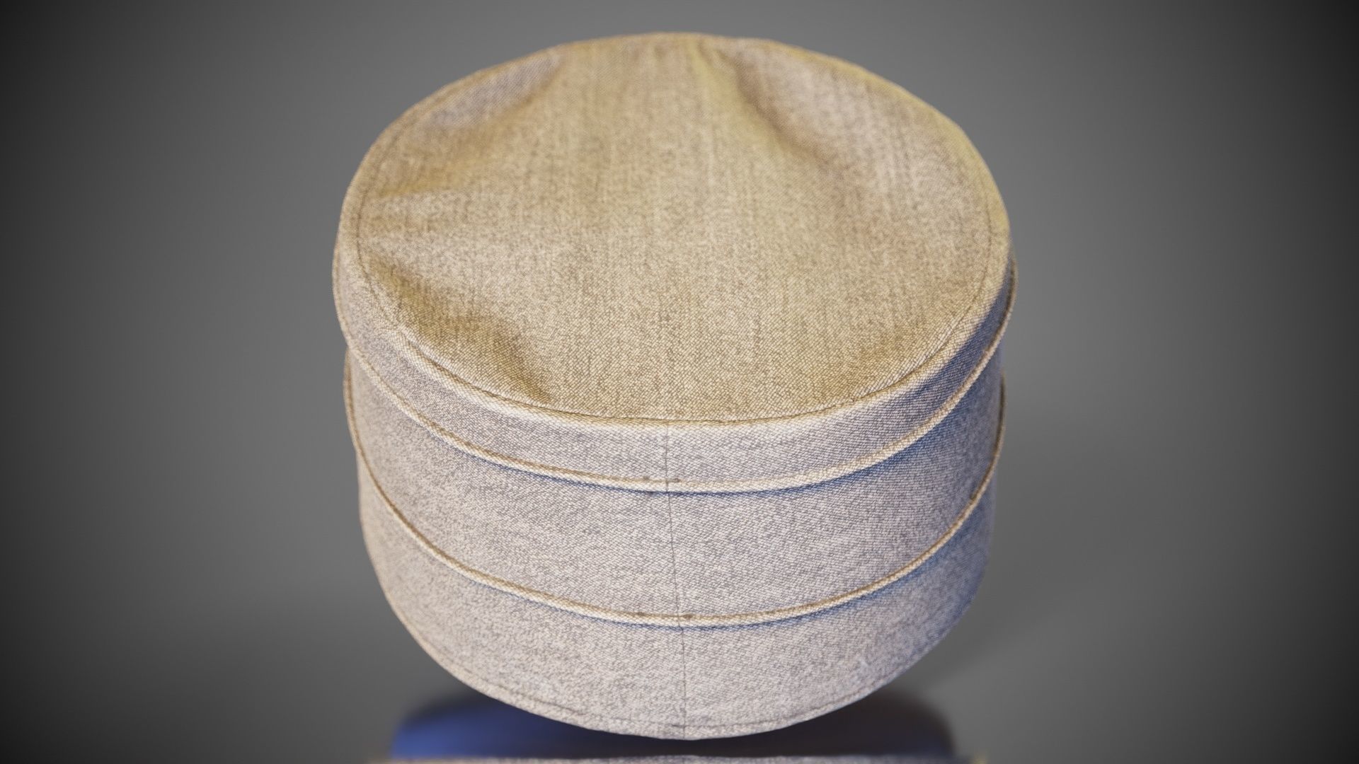 Kepi Hat Low-poly 3D model_6