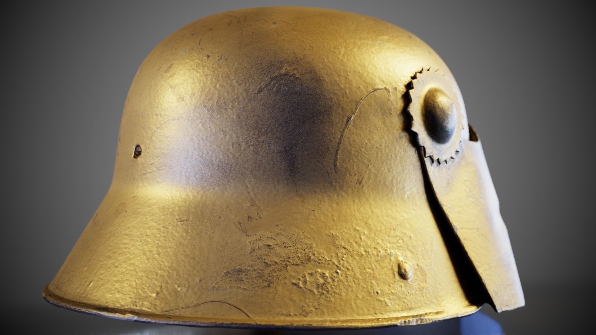 Gear Helmet Low-poly 3D model_6