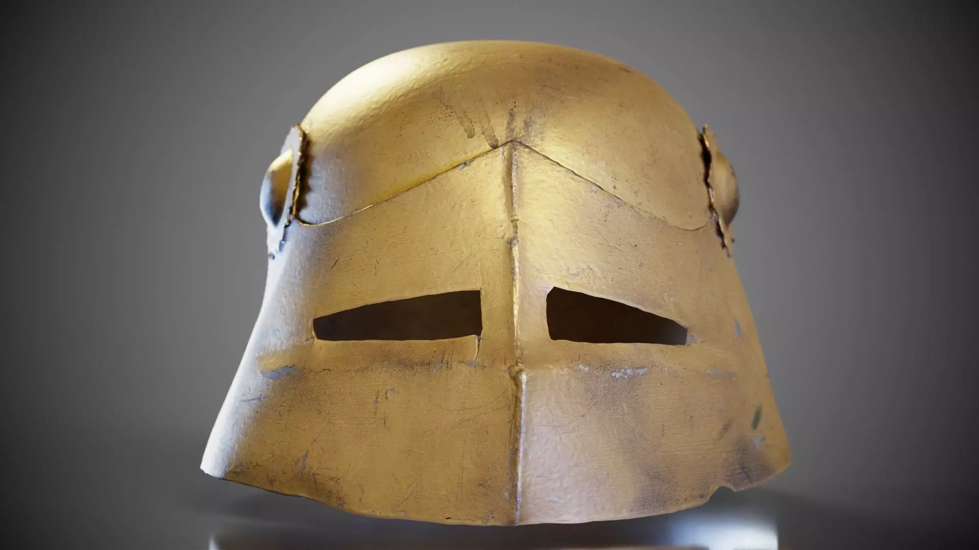 Gear Helmet Low-poly 3D model_0