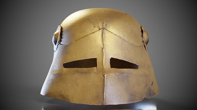 Gear Helmet Low-poly 3D model