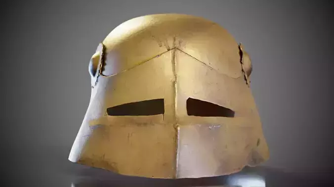 Gear Helmet Low-poly 3D model