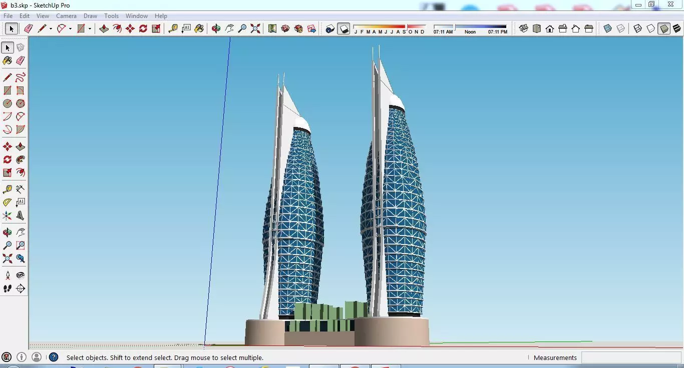 Sketchup Tower B3 Free 3D model