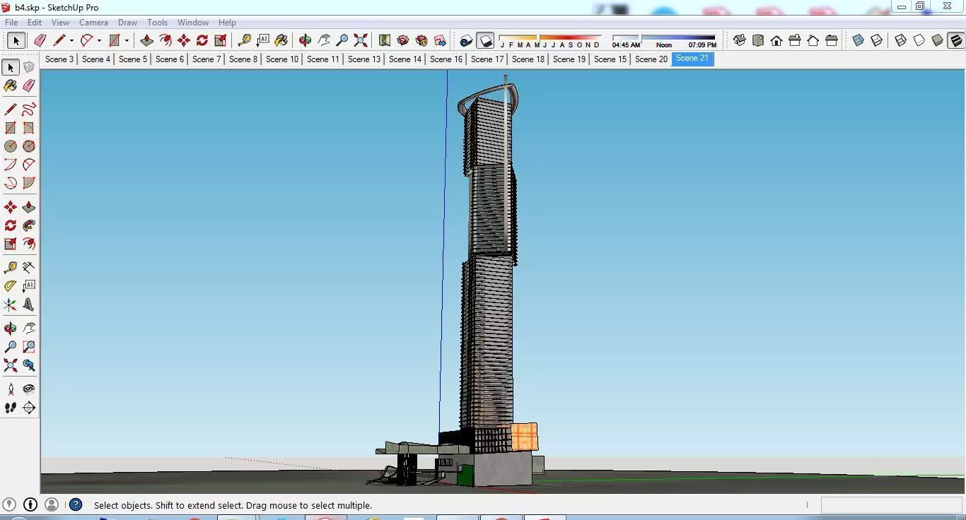Sketchup Tower B4 Free 3D model