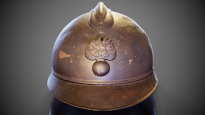 Firefighter Hat Low-poly 3D model
