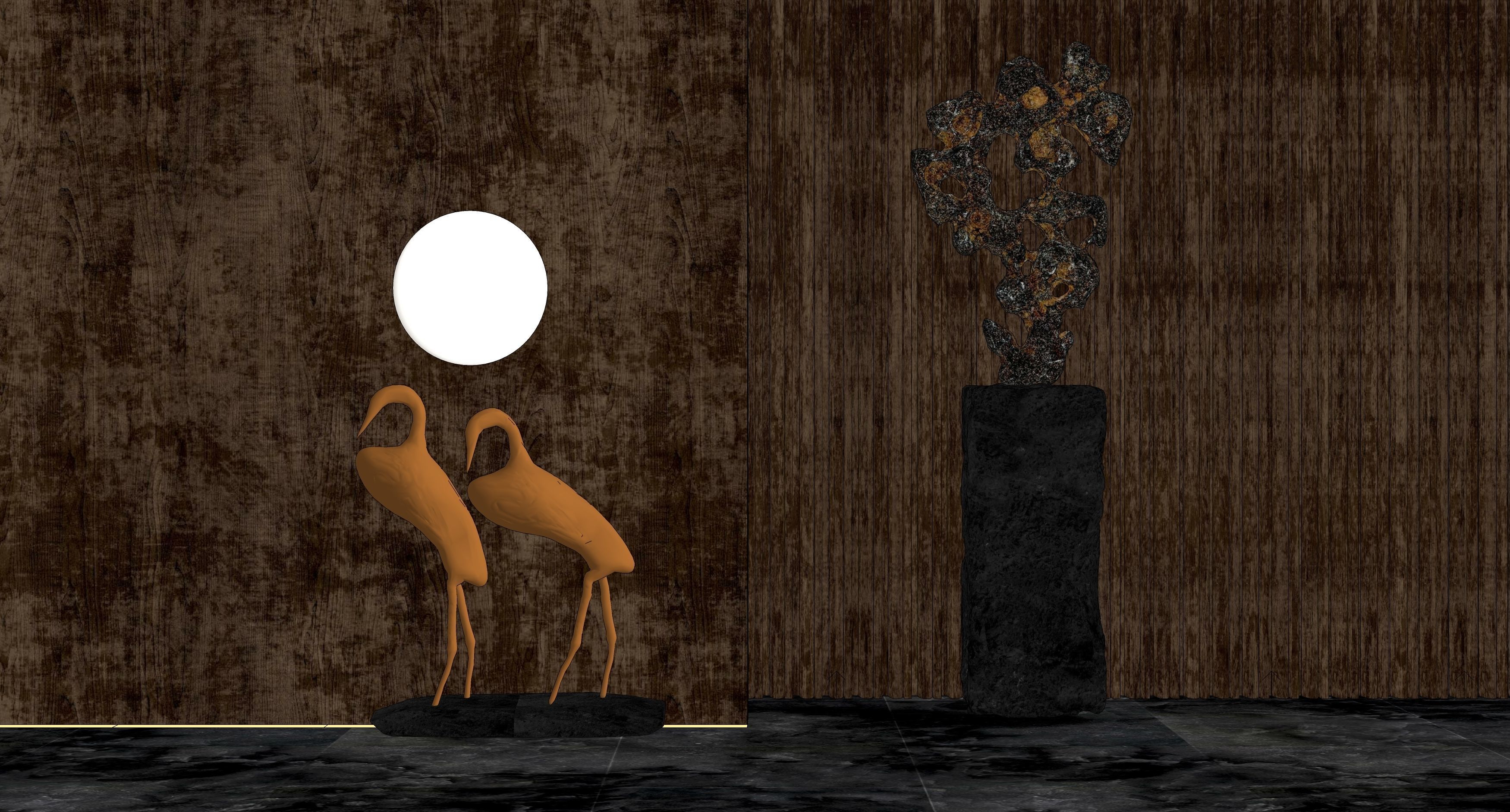 China  sculpture  decorative objects 3D model_1