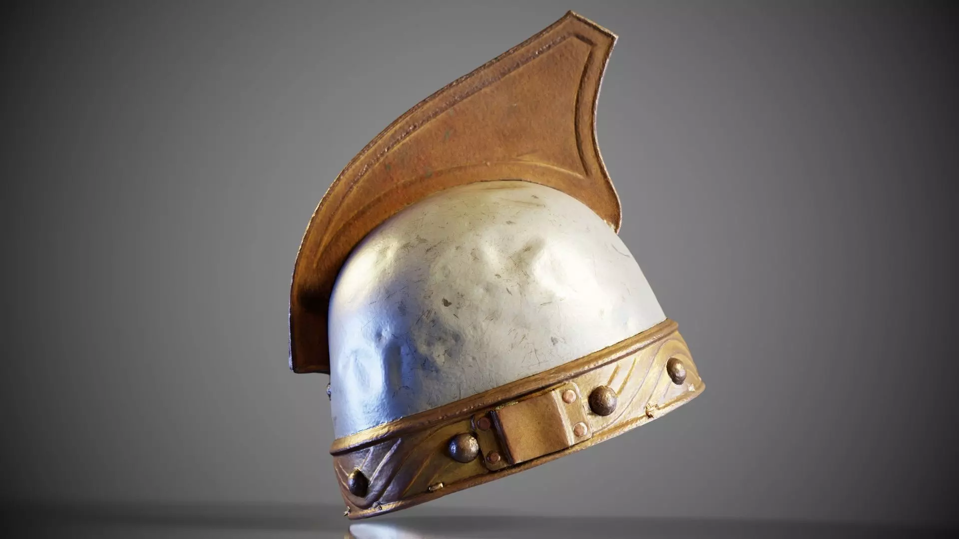 Fin Helmet Low-poly 3D model