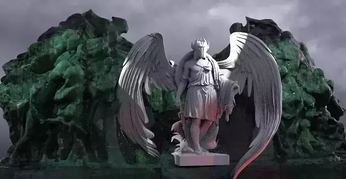 Jason Angel Form with abstract model base 2 