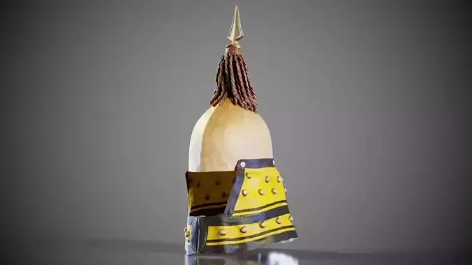 Chinese Warrior Helmet Low-poly 3D model