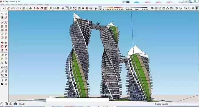 Sketchup Tower B7 Free 3D model